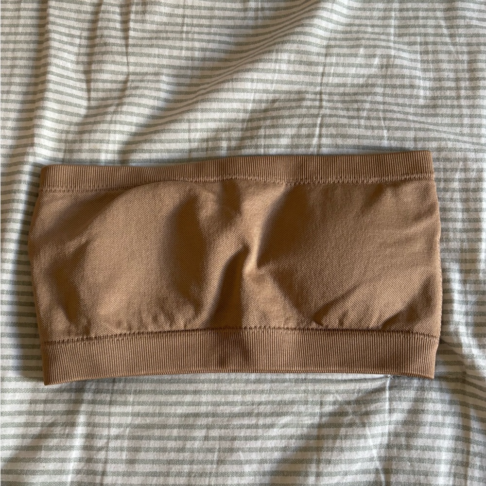 Crop Shop Boutique CSB Bandu Tan Sports Bra